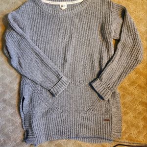 TOMS Cable Knit Sweater Tunic, medium, light gray